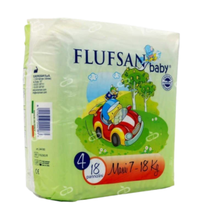پوشک چسبي کودک سايز 4 ماکسي 7-18 KG فلوفسان 18عددی