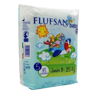 پوشک چسبي کودک سايز 5 جونيور 11-25 KG فلوفسان 16عددی