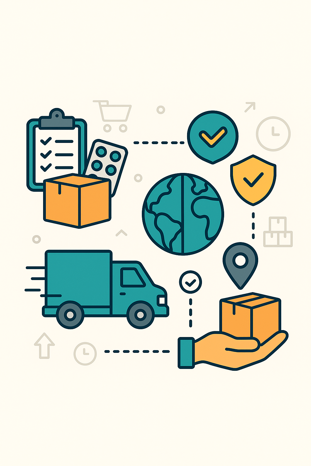 راهنمای کامل شرایط و روش‌های ارسال محصولات شرکت دارویی شفق