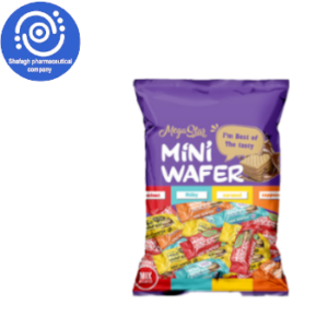 مینی ویفر مگا استار ۵۰۰ گرم روکش شکلاتی شفق شاپ