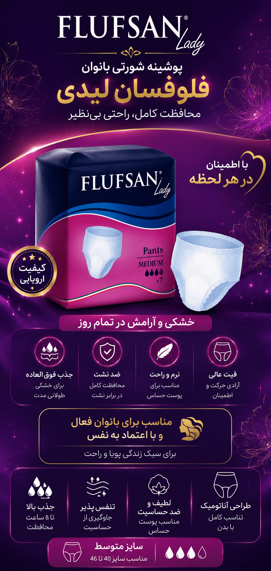 پوشینه شورتی فلوفسان